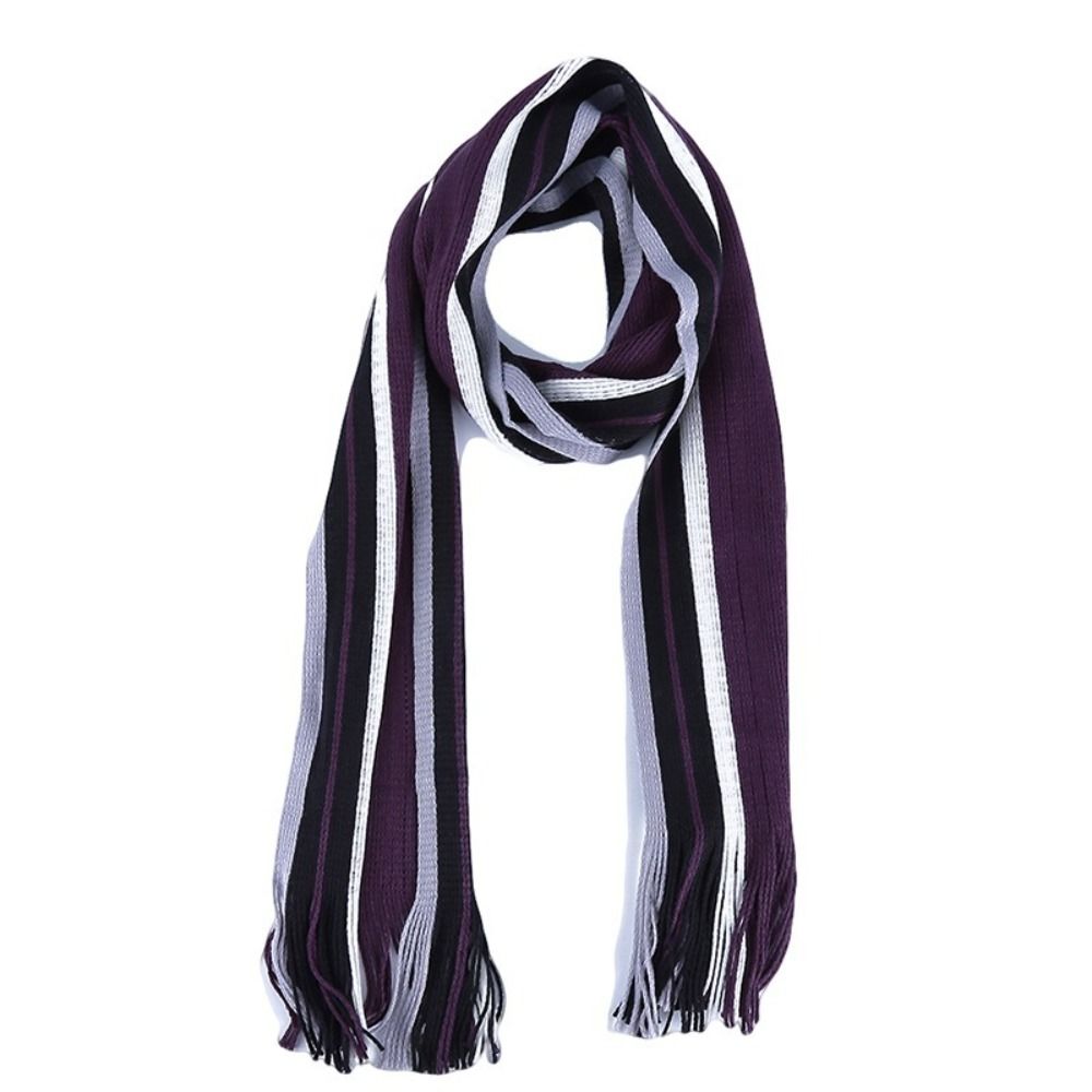 Cashmere Men Striped Scarf Fas - Wool Scarf Men ulasan dan harga
