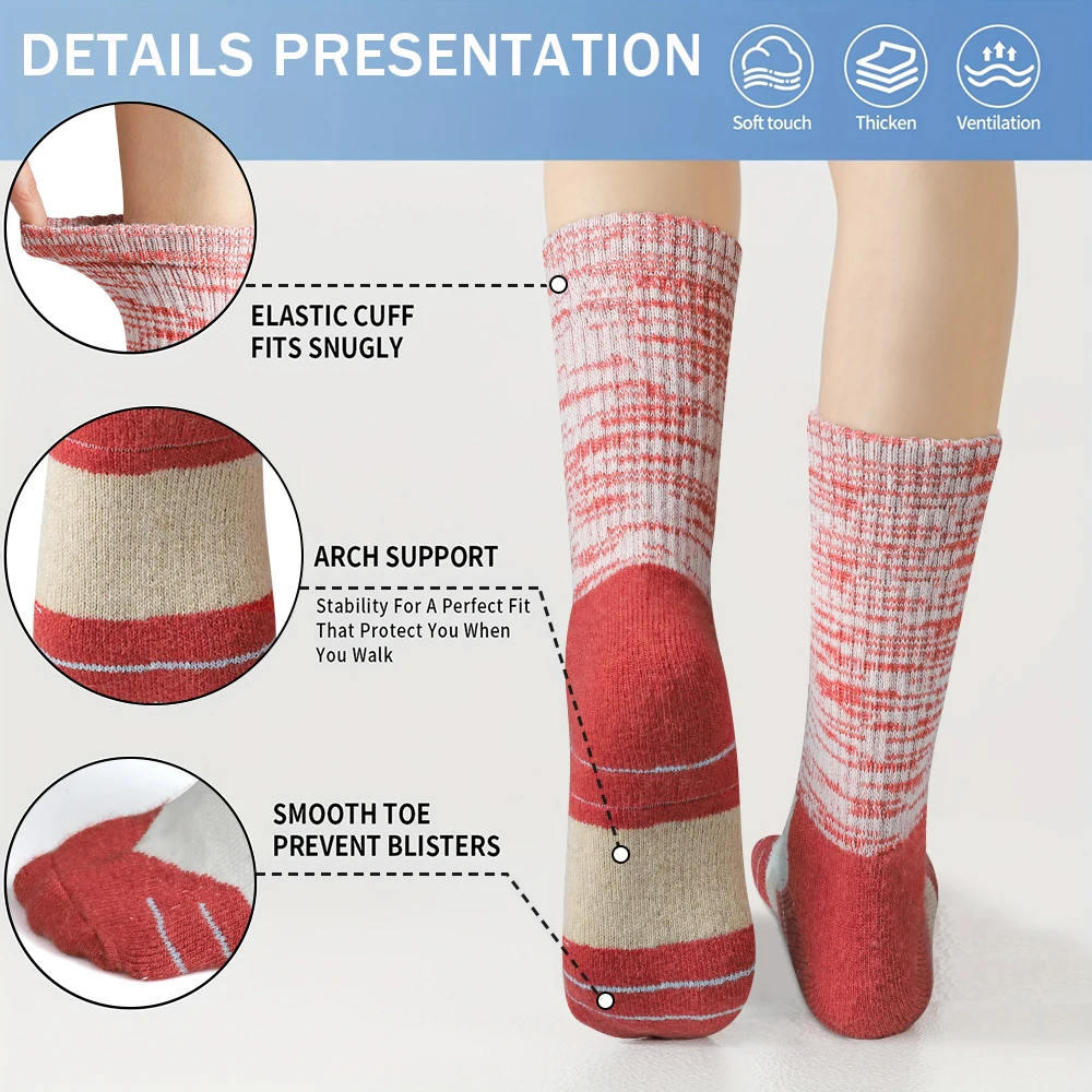 5 Pairs Women Winter Wool Sock - Thermal Sock Wool ulasan dan harga