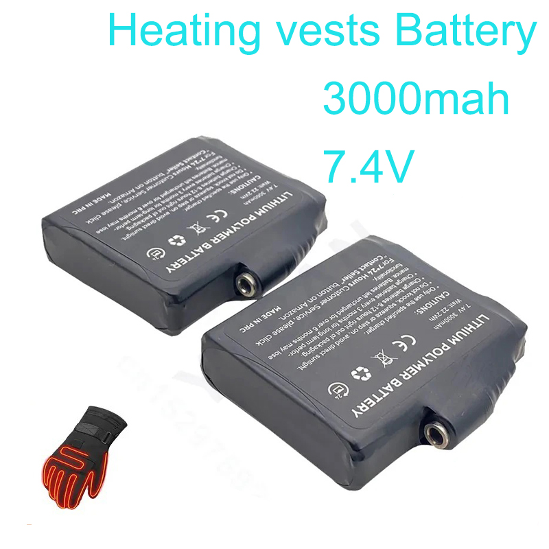 Glove Battery 7.4V 3000mAh Pol - Heated Vest Battery ulasan dan harga