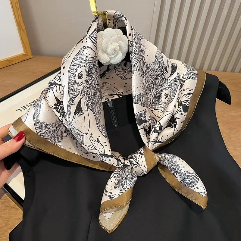 100% Silk Square For Women Cla - Shawl Wrap Winter ulasan dan harga