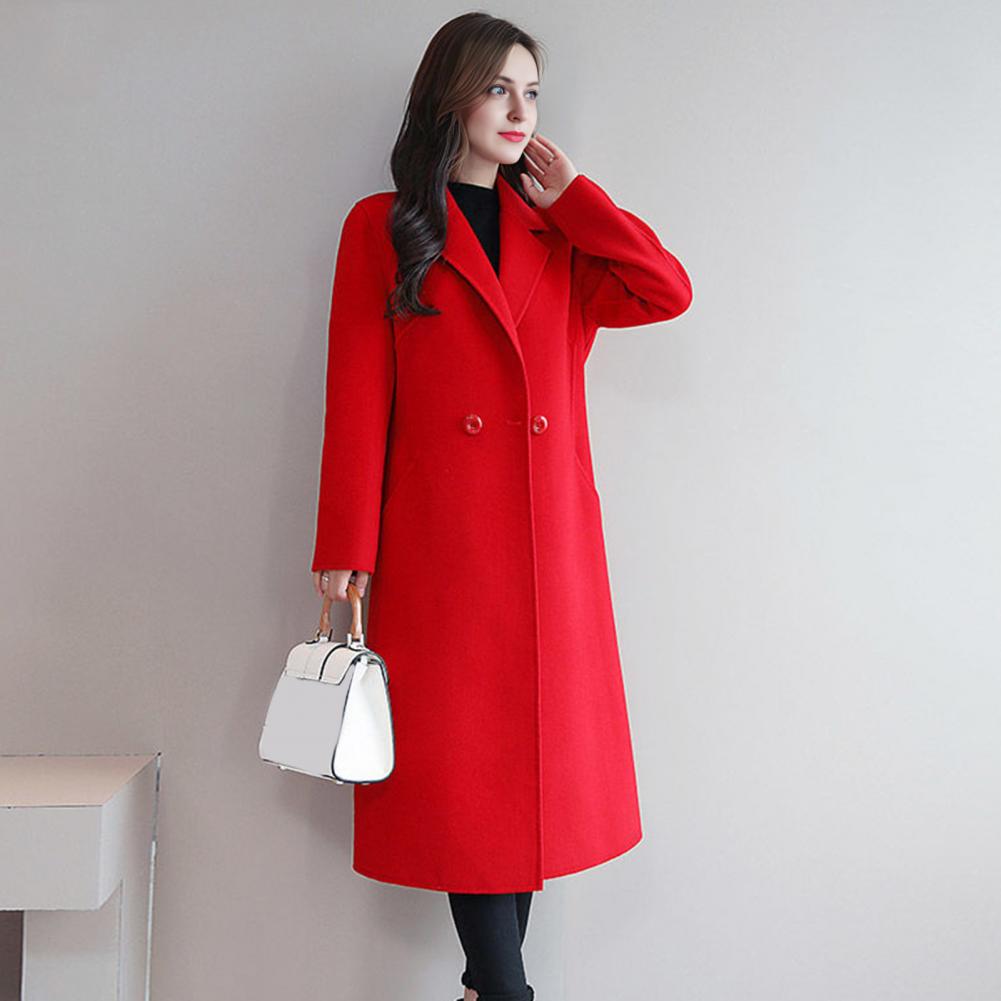 Women Wool Coat Women's Wool P - Wool Coat Peacoat ulasan dan harga