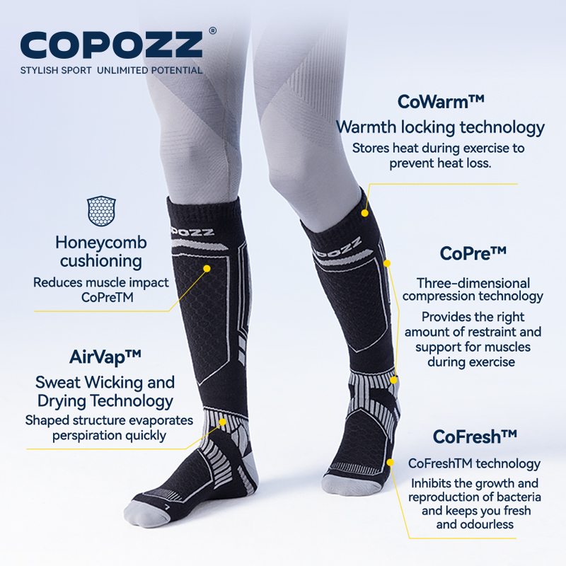COPOZZ Merino Wool Winter Ski  - Thermal Sock Wool ulasan dan harga