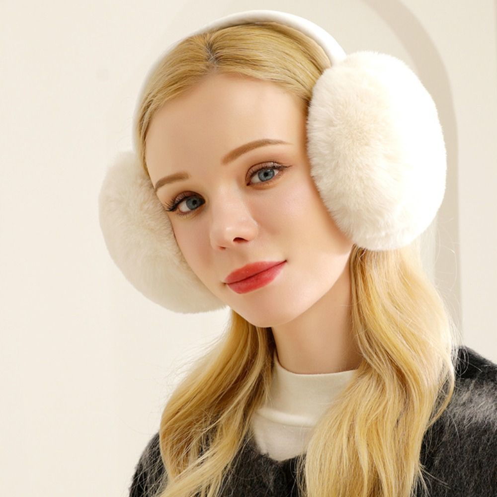 Comfortable Ear Cap Plush Earm - Earmuffs Foldable ulasan dan harga