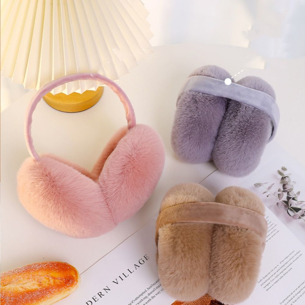 Comfortable Ear Cap Plush Earm - Earmuffs Foldable ulasan dan harga