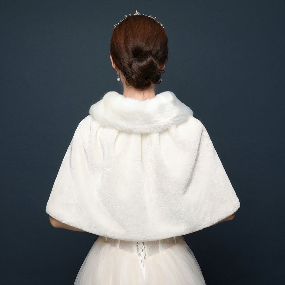 White Womens Winter Thicken Pl - Shawl Wrap Winter ulasan dan harga