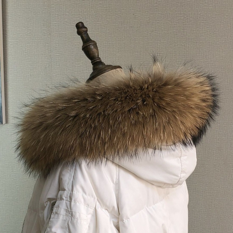 Real Fur Collar for Coat Parka - Shawl Wrap Winter ulasan dan harga