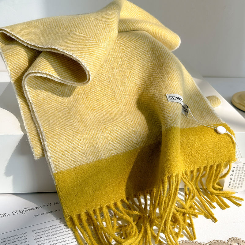 100% Pure Wool Scarf Women Men - Wool Scarf Men ulasan dan harga