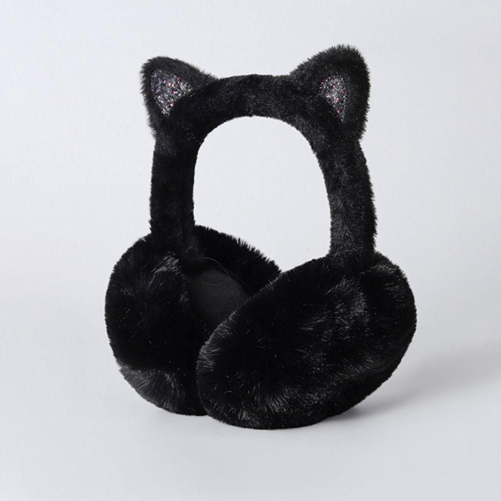Fashion Faux Fur Cat Ear Earmu - Earmuffs Foldable ulasan dan harga