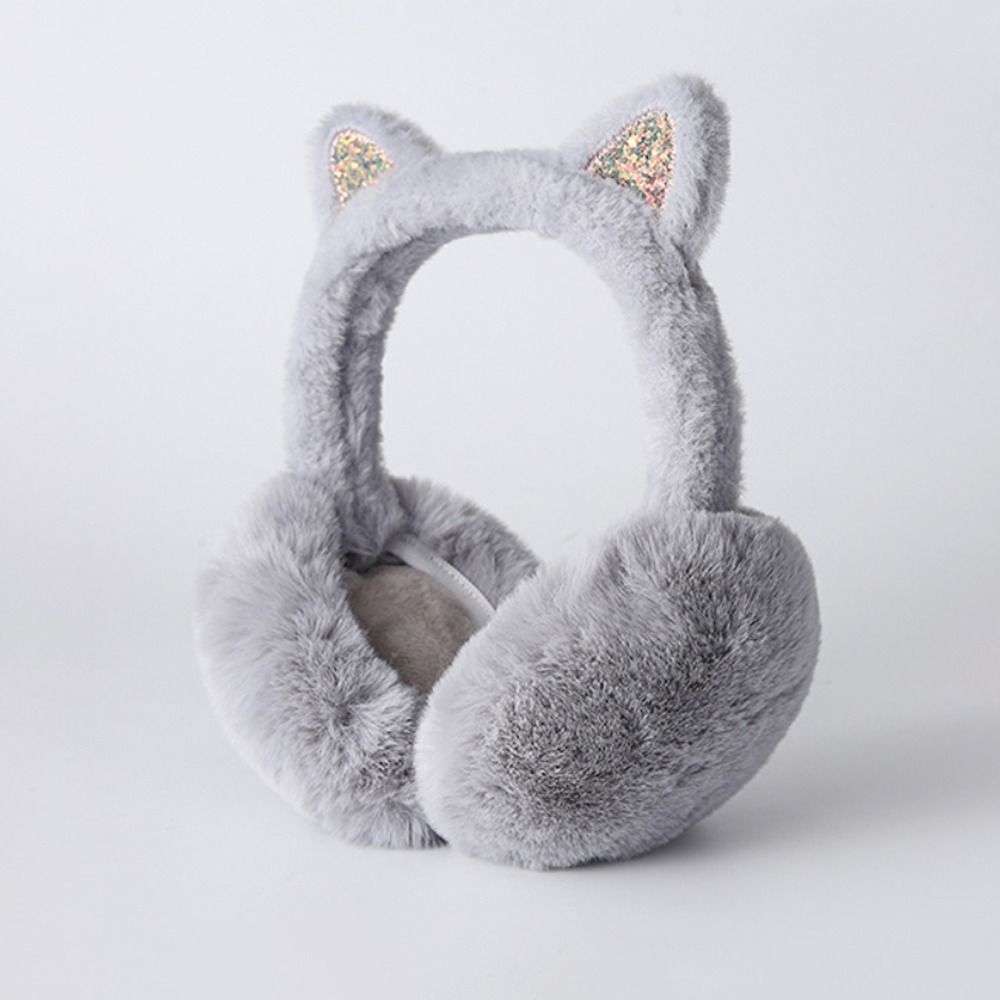 Fashion Faux Fur Cat Ear Earmu - Earmuffs Foldable ulasan dan harga