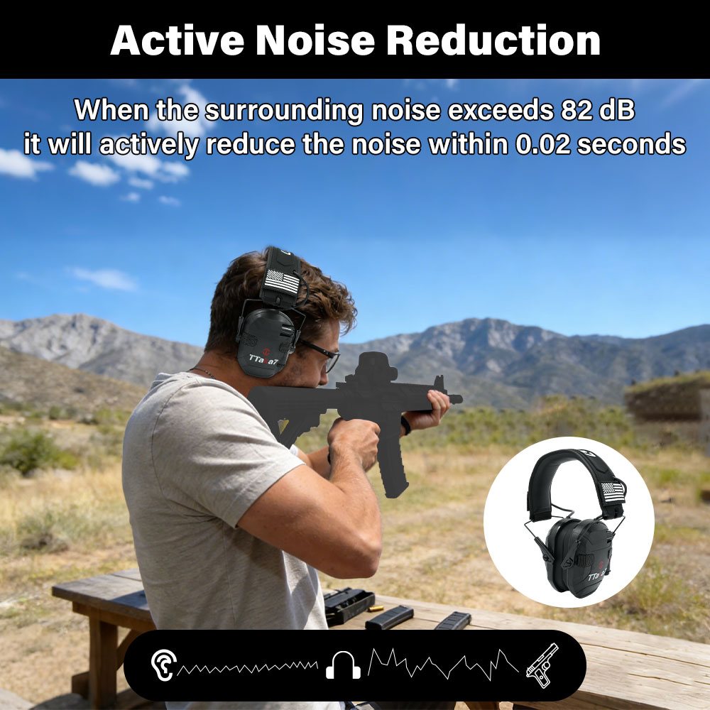 W1/W3 Foldable Electronic Shoo - Earmuffs Foldable ulasan dan harga