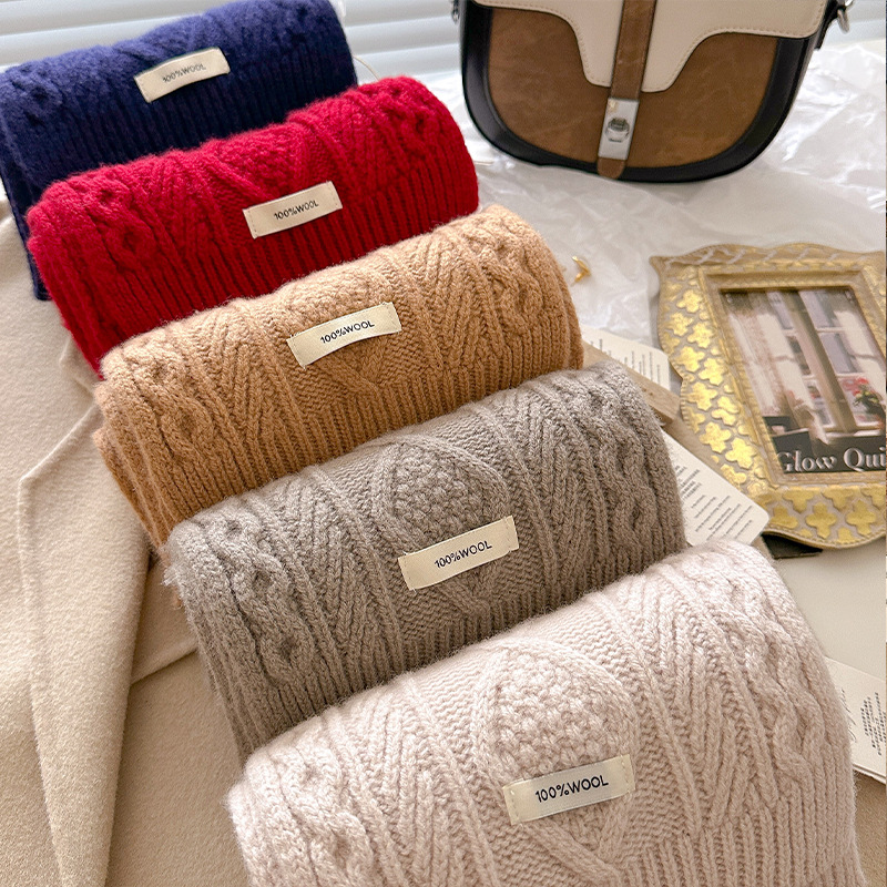 Luxury 100% Wool Scarf Women M - Wool Scarf Men ulasan dan harga